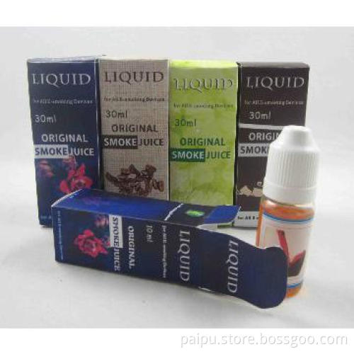 E-liquid with 10, 30 & 50ml capacity
